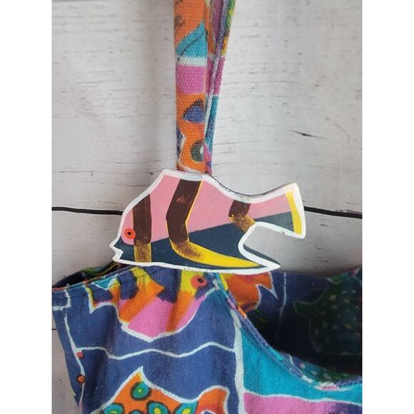 St. Thomas Virgin Islands Tropical Fish Purse Tote Bag Summer Print - Picture 6 of 16